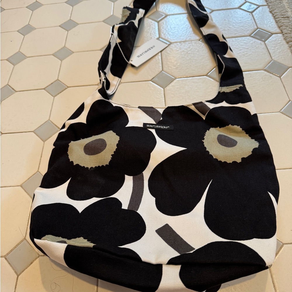 Marimekko Black and White Shoulder Bag